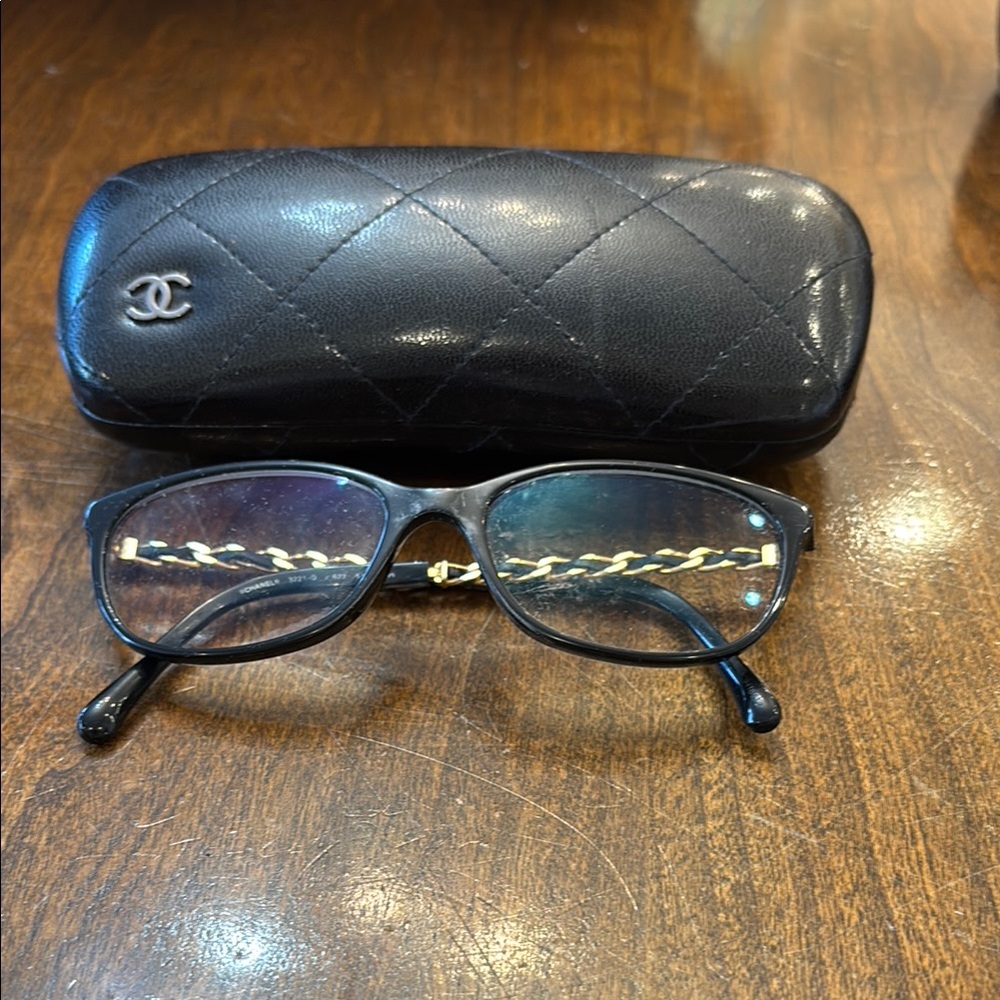 Chanel Black Glasses with Case